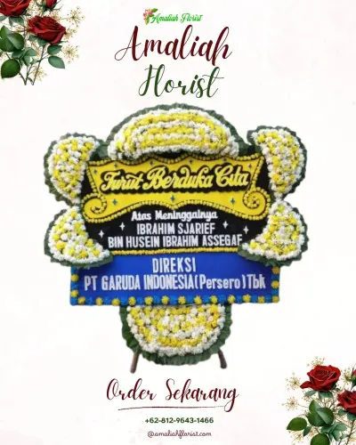 Papan Bunga Duka di Gilangharjo